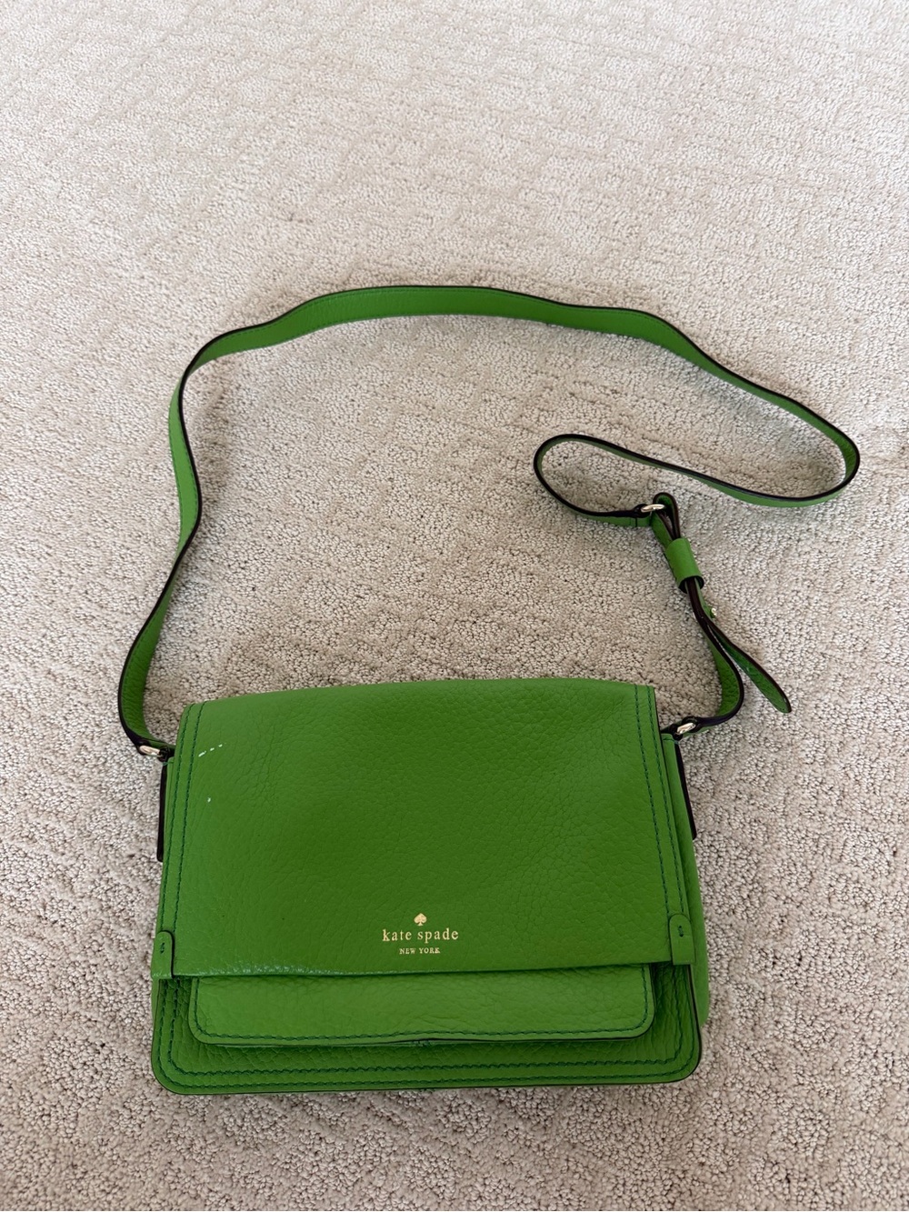 kate spade Green Leather Crossbody Bag